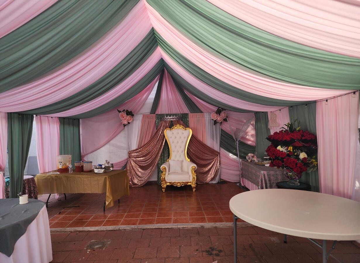 Draping, Chairs, Tents